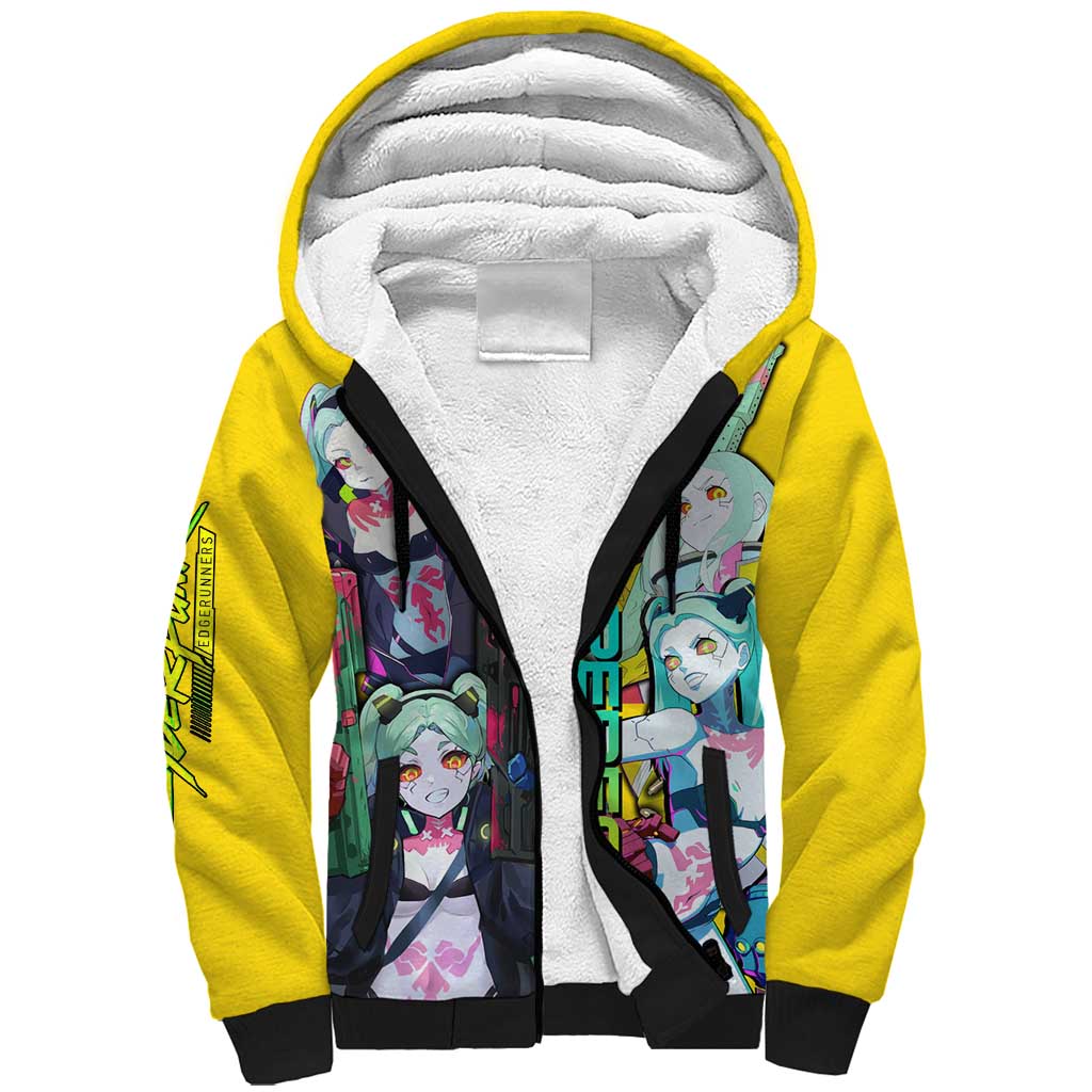 Rebecca - Cyberpunk: Edgerunners Sherpa Hoodie Anime Style
