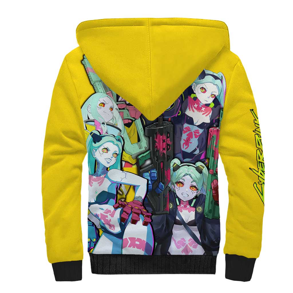 Rebecca - Cyberpunk: Edgerunners Sherpa Hoodie Anime Style
