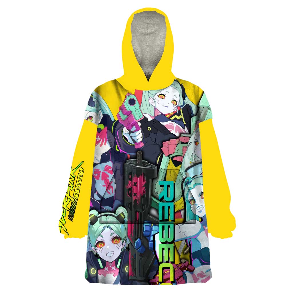 Rebecca - Cyberpunk: Edgerunners Wearable Blanket Hoodie Anime Style