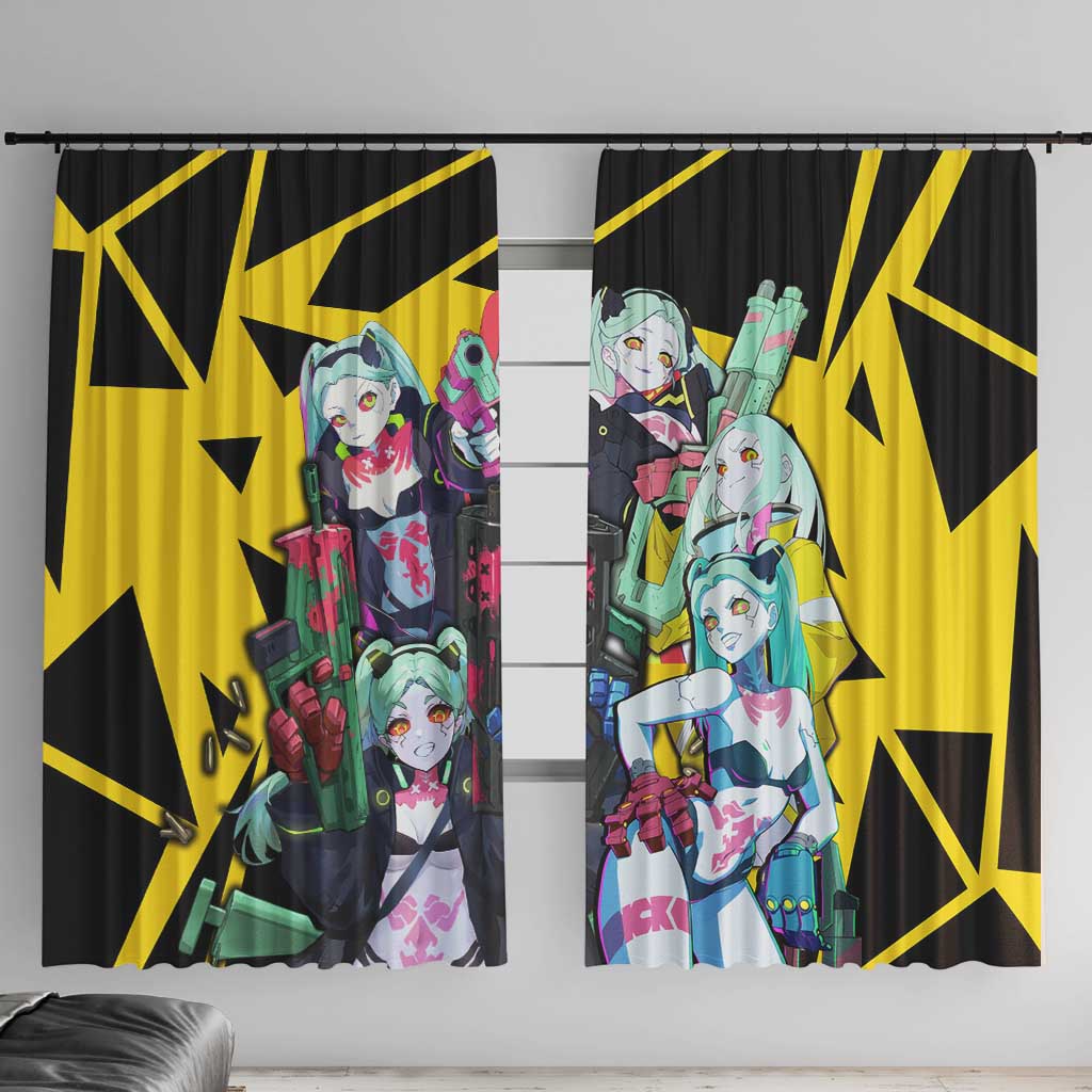 Rebecca - Cyberpunk: Edgerunners Window Curtain Anime Style