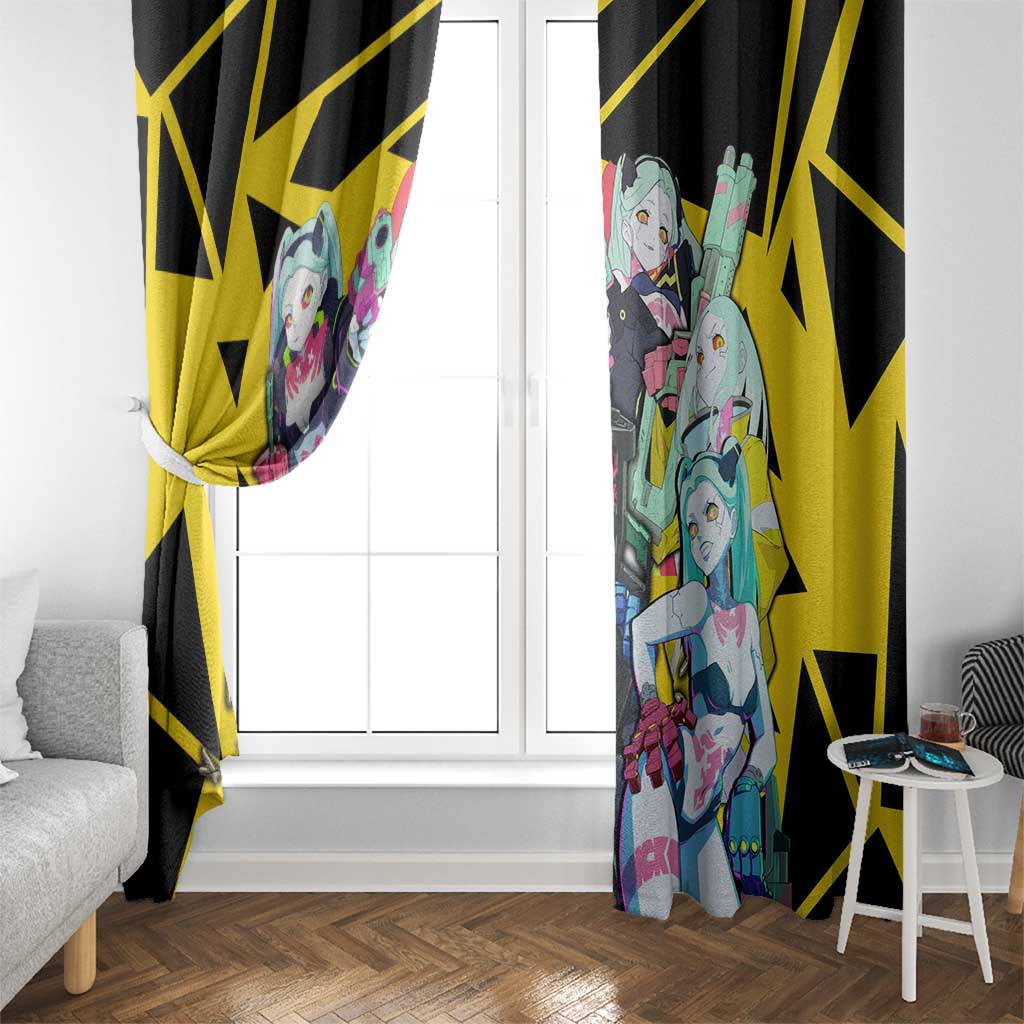 Rebecca - Cyberpunk: Edgerunners Window Curtain Anime Style