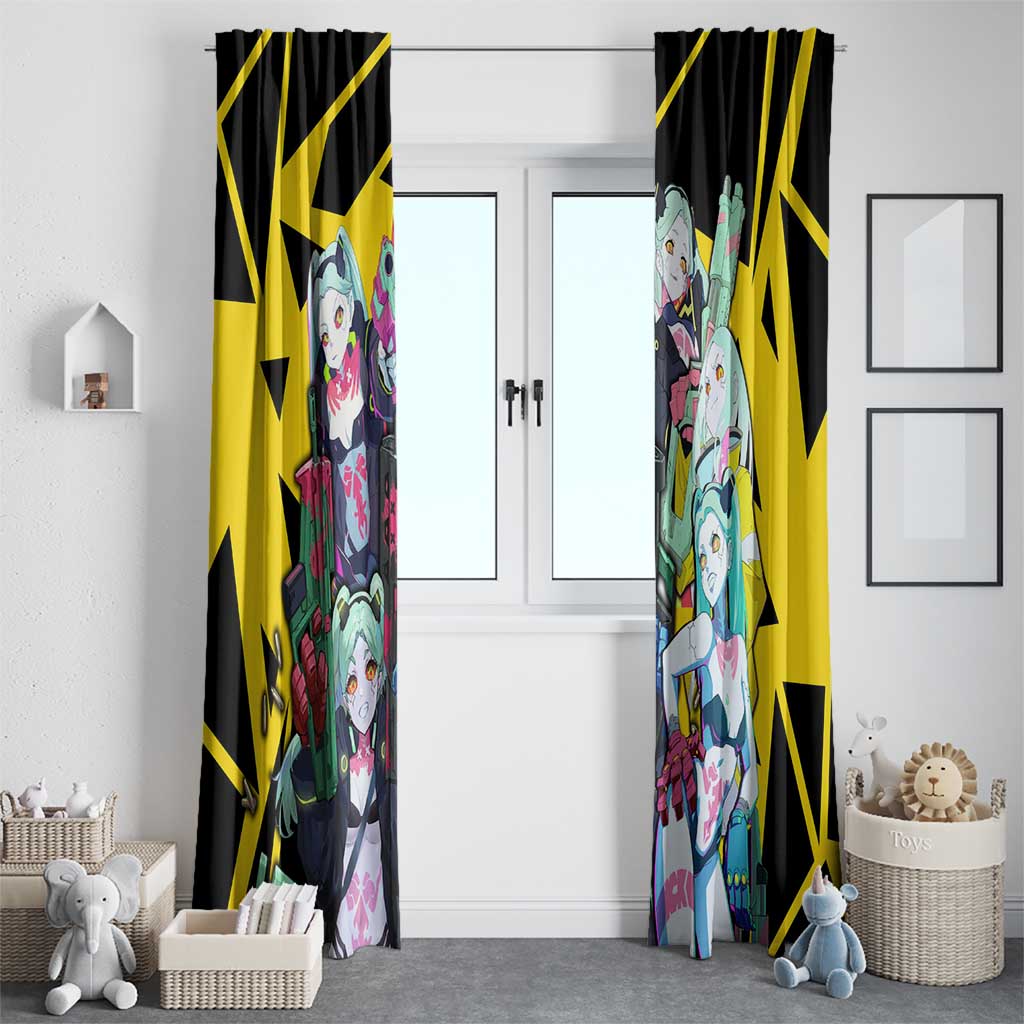 Rebecca - Cyberpunk: Edgerunners Window Curtain Anime Style