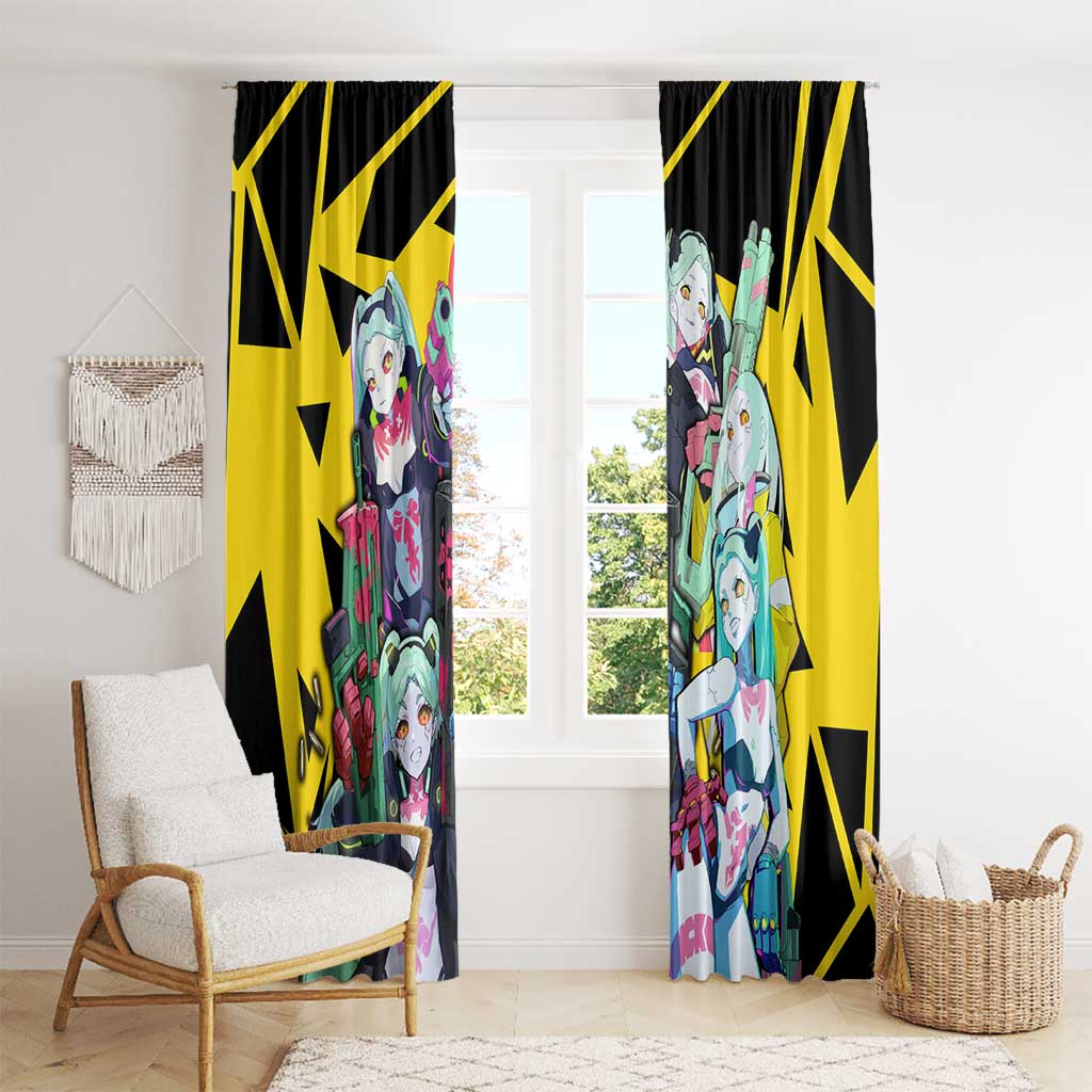 Rebecca - Cyberpunk: Edgerunners Window Curtain Anime Style