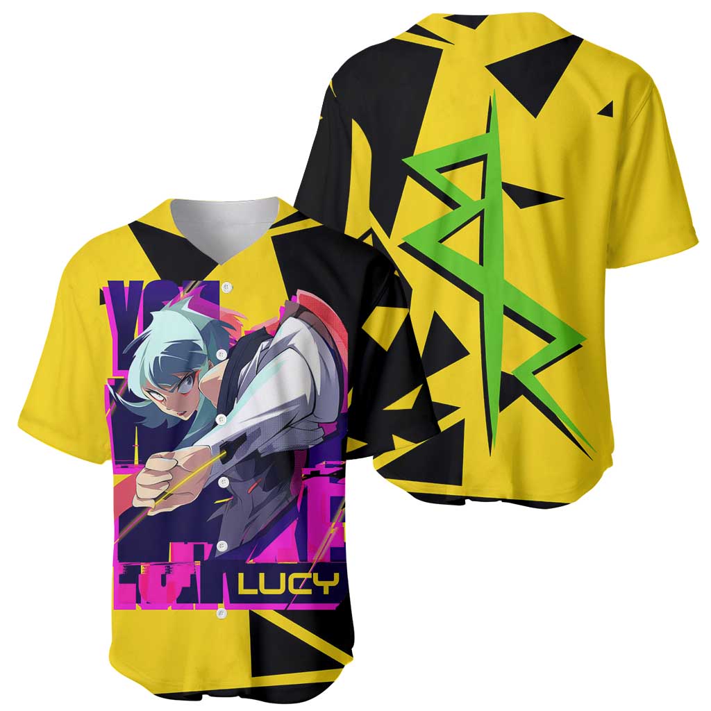 Lucy - Cyberpunk Edgerunners Baseball Jersey Anime Style