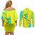 David and Lucy and Rebecca - Cyberpunk Edgerunners Couples Matching Off Shoulder Short Dress and Long Sleeve Button Shirt Anime Style