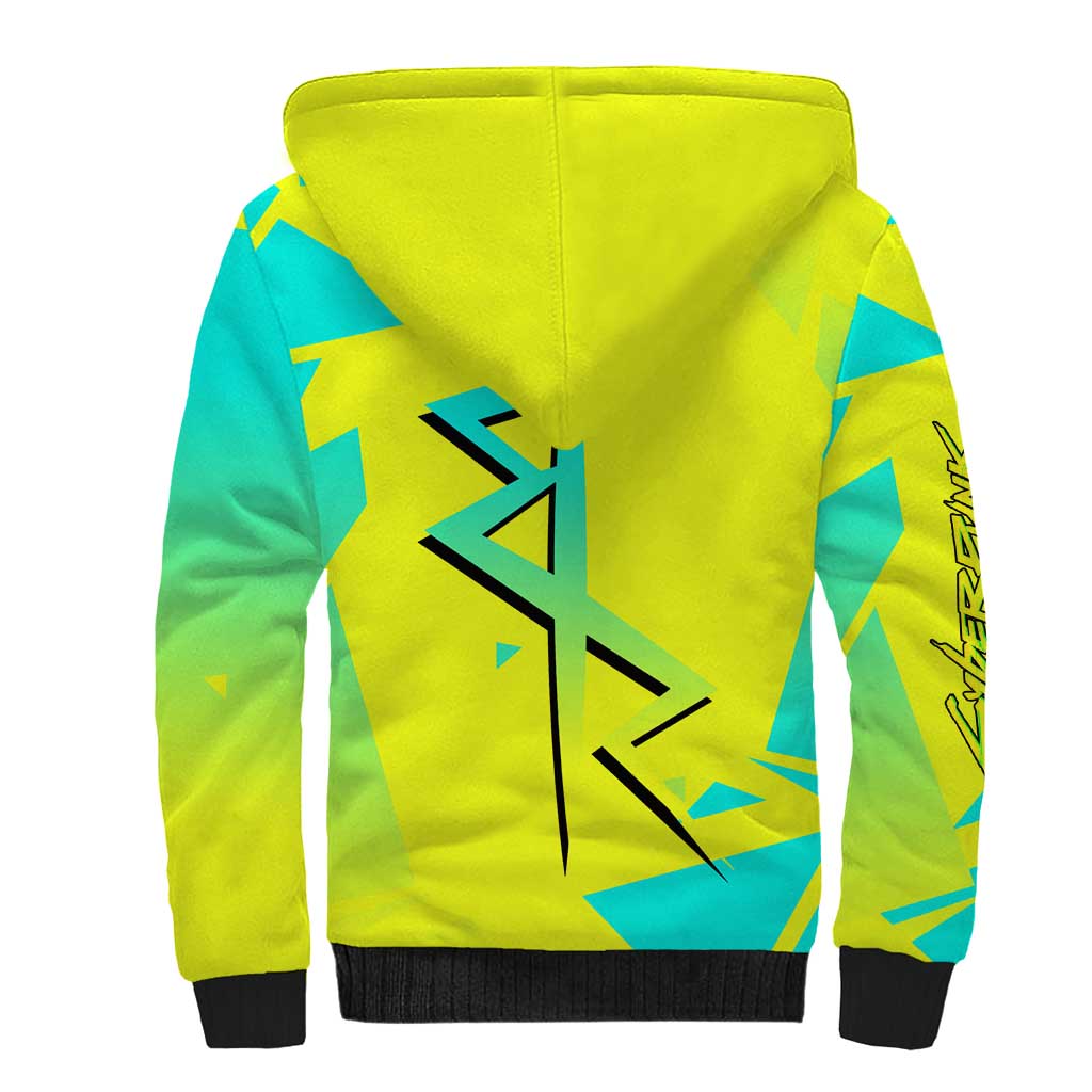 David and Lucy and Rebecca - Cyberpunk Edgerunners Sherpa Hoodie Anime Style