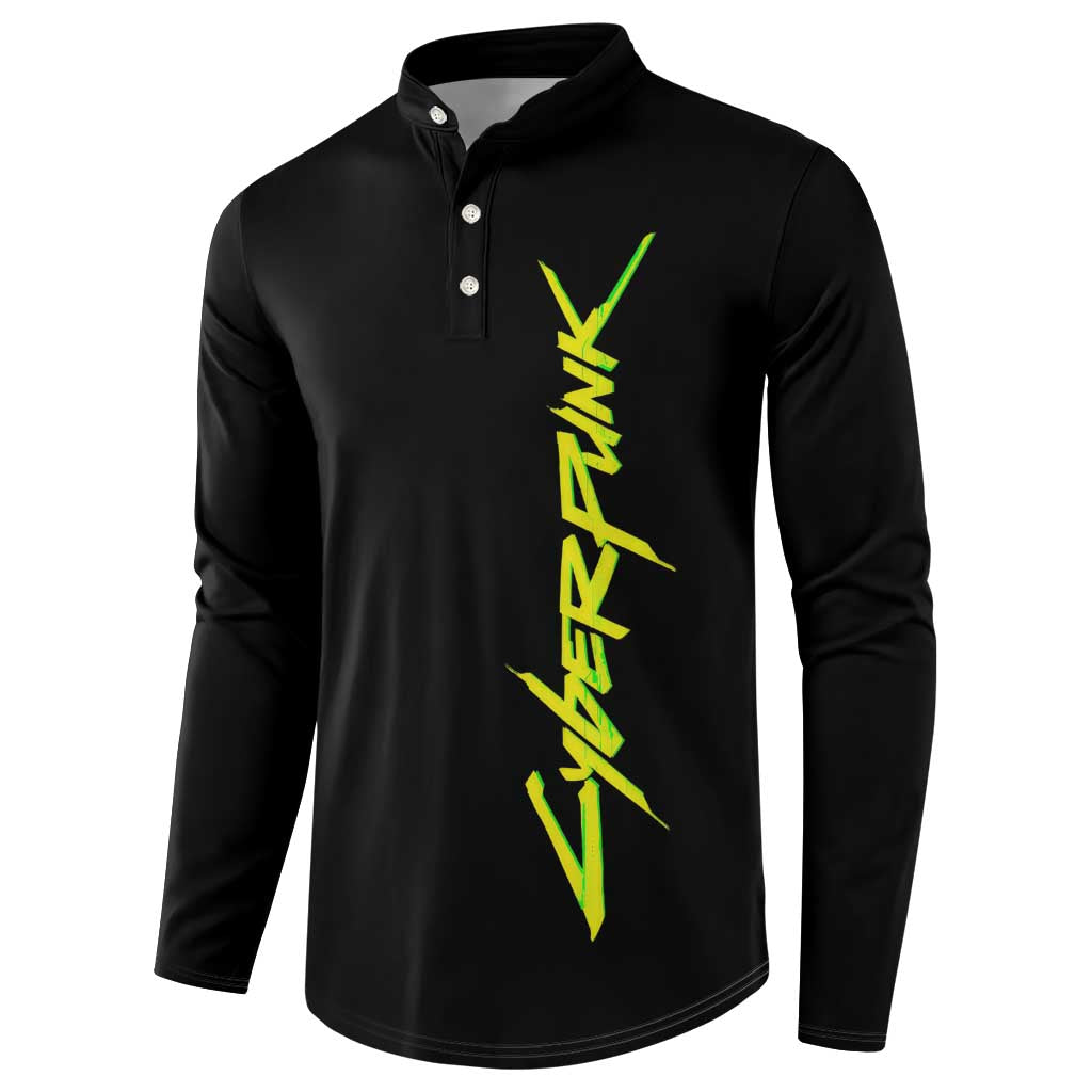 Samurai - Cyberpunk Button Sweatshirt Anime Style