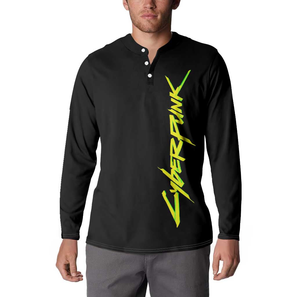 Samurai - Cyberpunk Button Sweatshirt Anime Style
