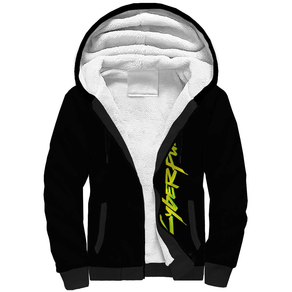 Samurai - Cyberpunk Sherpa Hoodie Anime Style