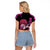 Mirai Nikki - Future Diary Raglan Cropped T Shirt Anime Style