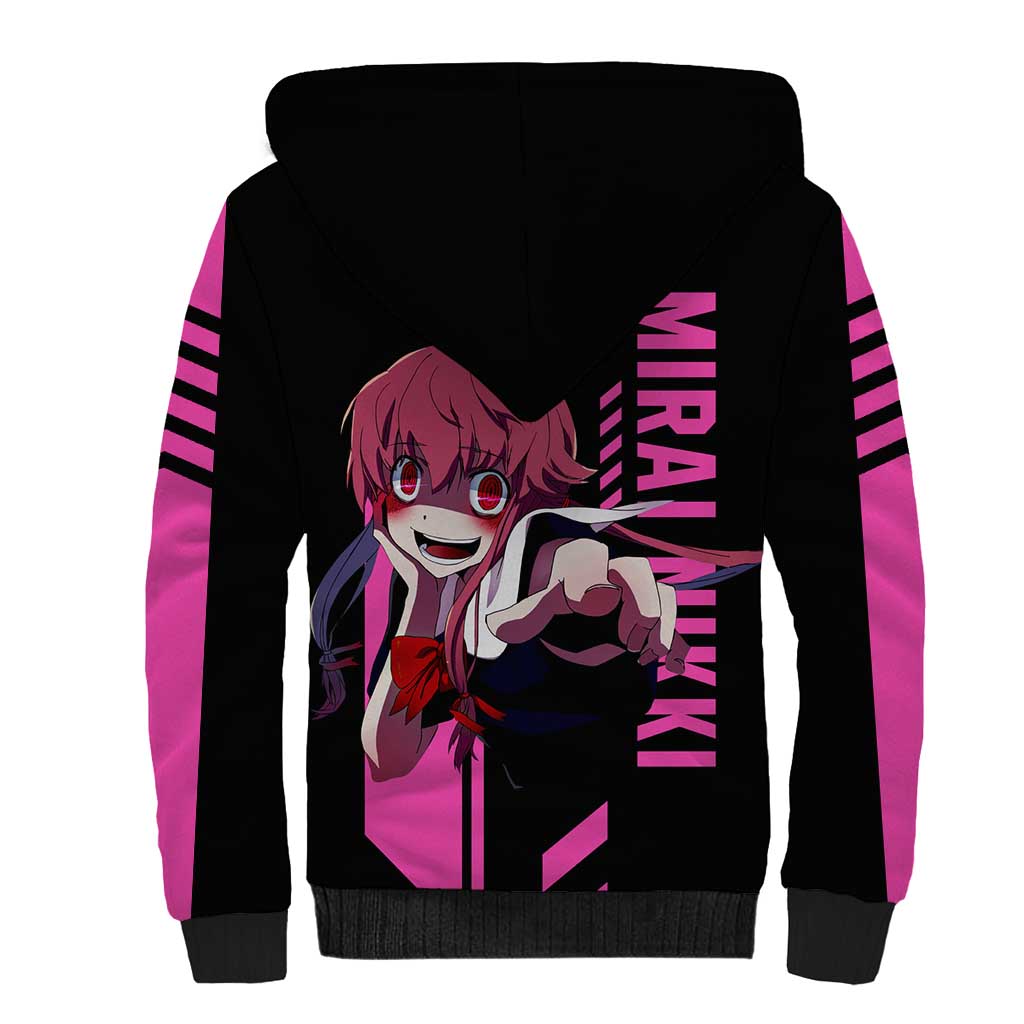 Mirai Nikki - Future Diary Sherpa Hoodie Anime Style