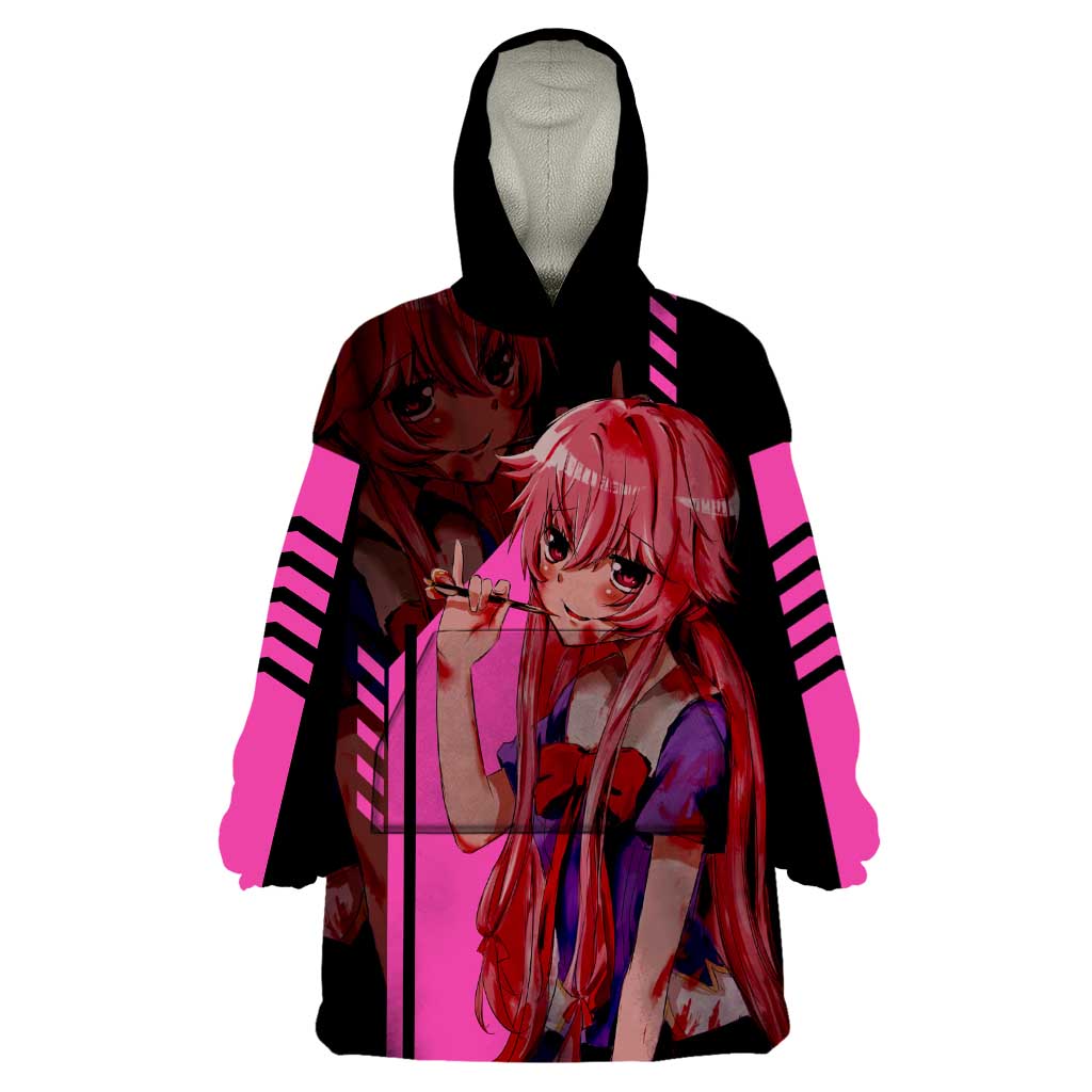 Mirai Nikki - Future Diary Wearable Blanket Hoodie Anime Style