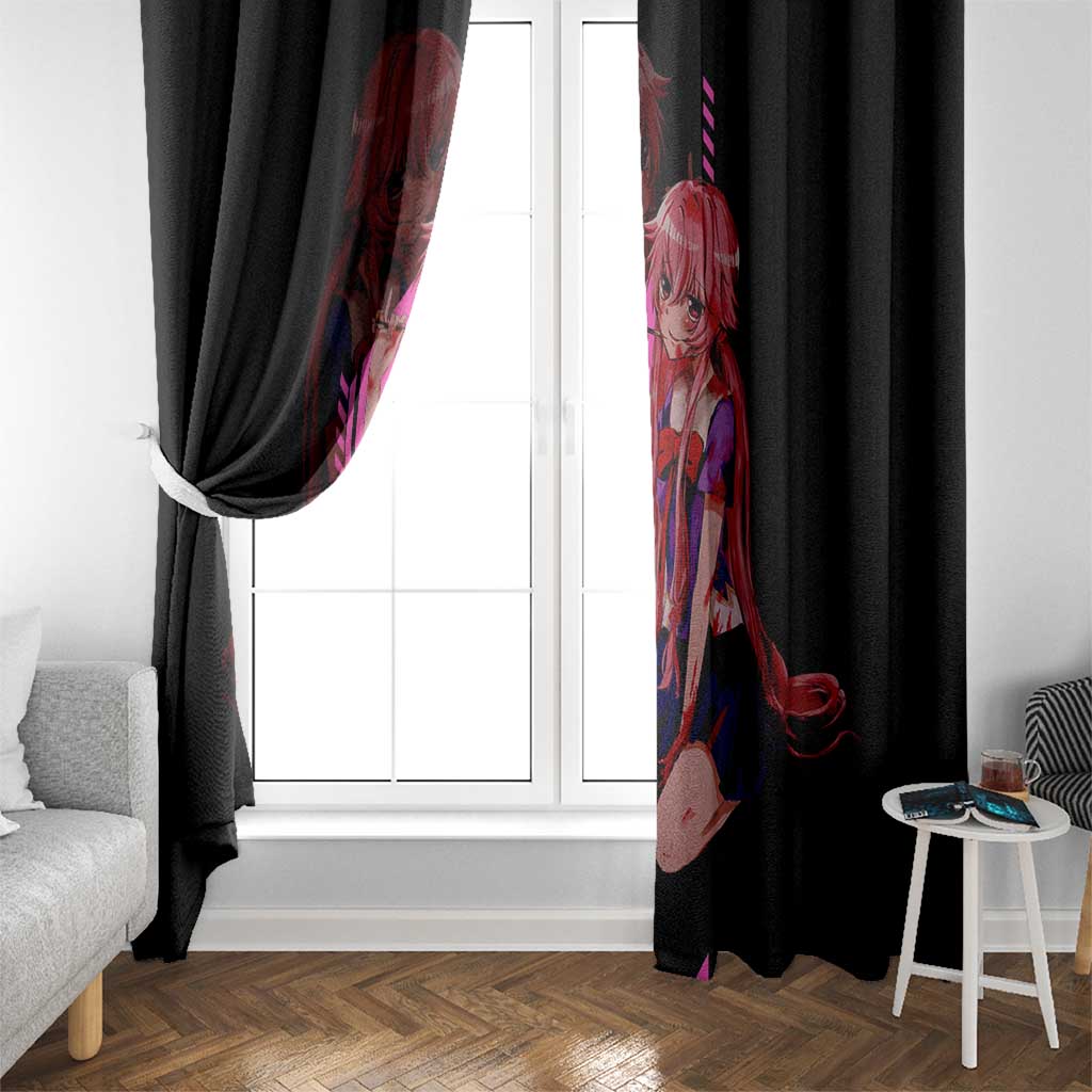 Mirai Nikki - Future Diary Window Curtain Anime Style