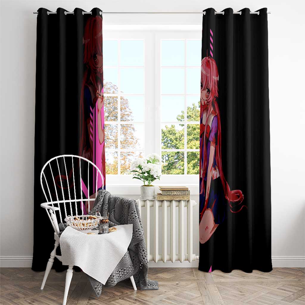 Mirai Nikki - Future Diary Window Curtain Anime Style