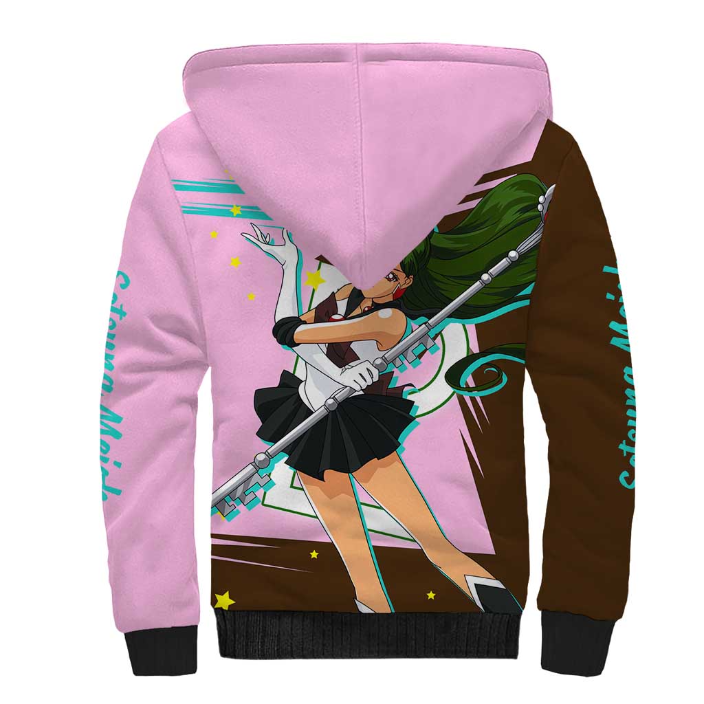 Sailor Pluto Setsuna Meioh - Sailpor Moon Sherpa Hoodie Anime Style