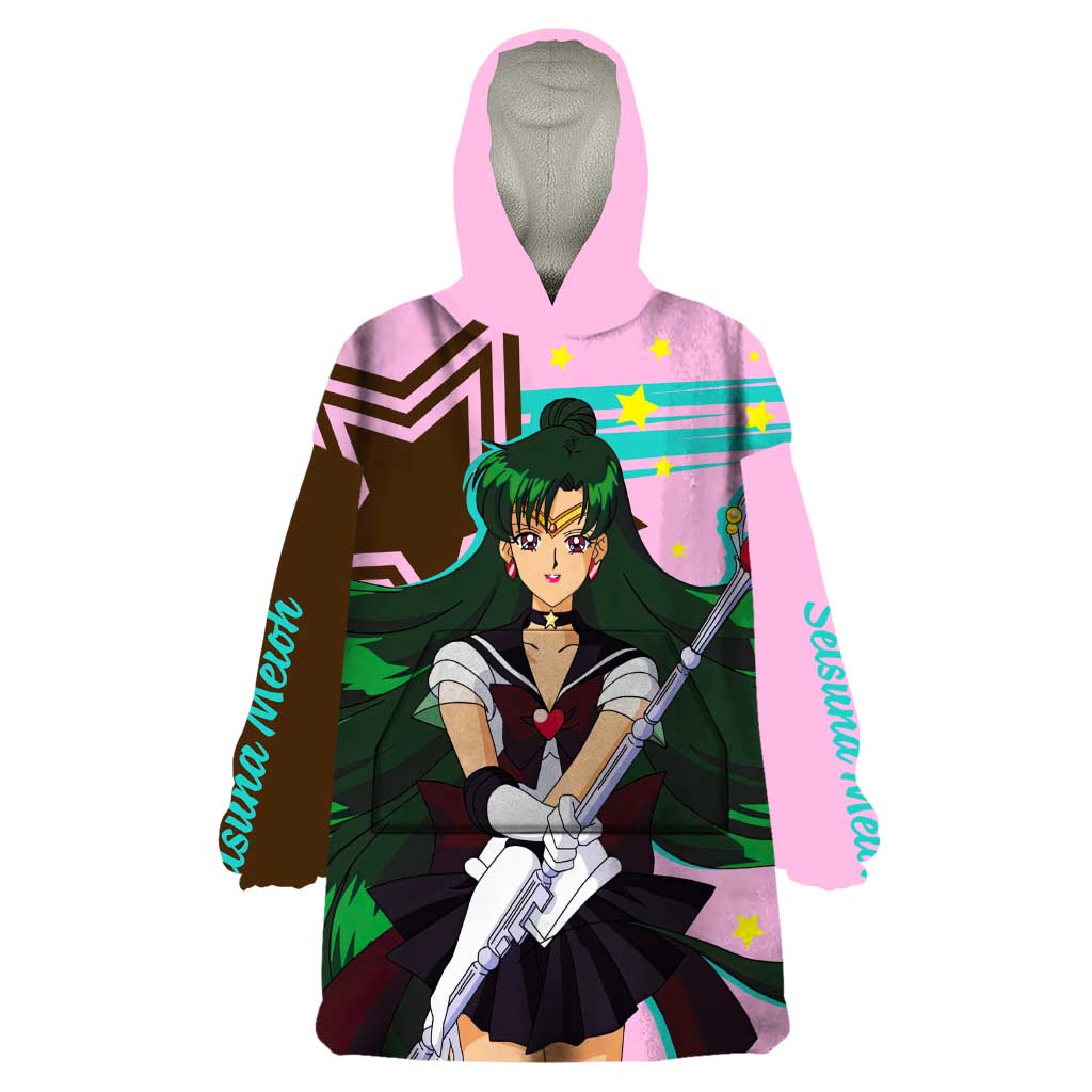 Sailor Pluto Setsuna Meioh - Sailpor Moon Wearable Blanket Hoodie Anime Style
