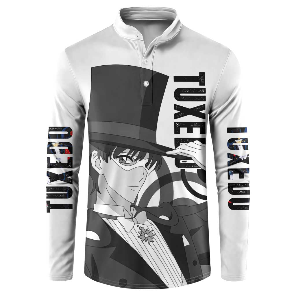 Tuxedo - Sasilor Moon Button Sweatshirt Anime Style