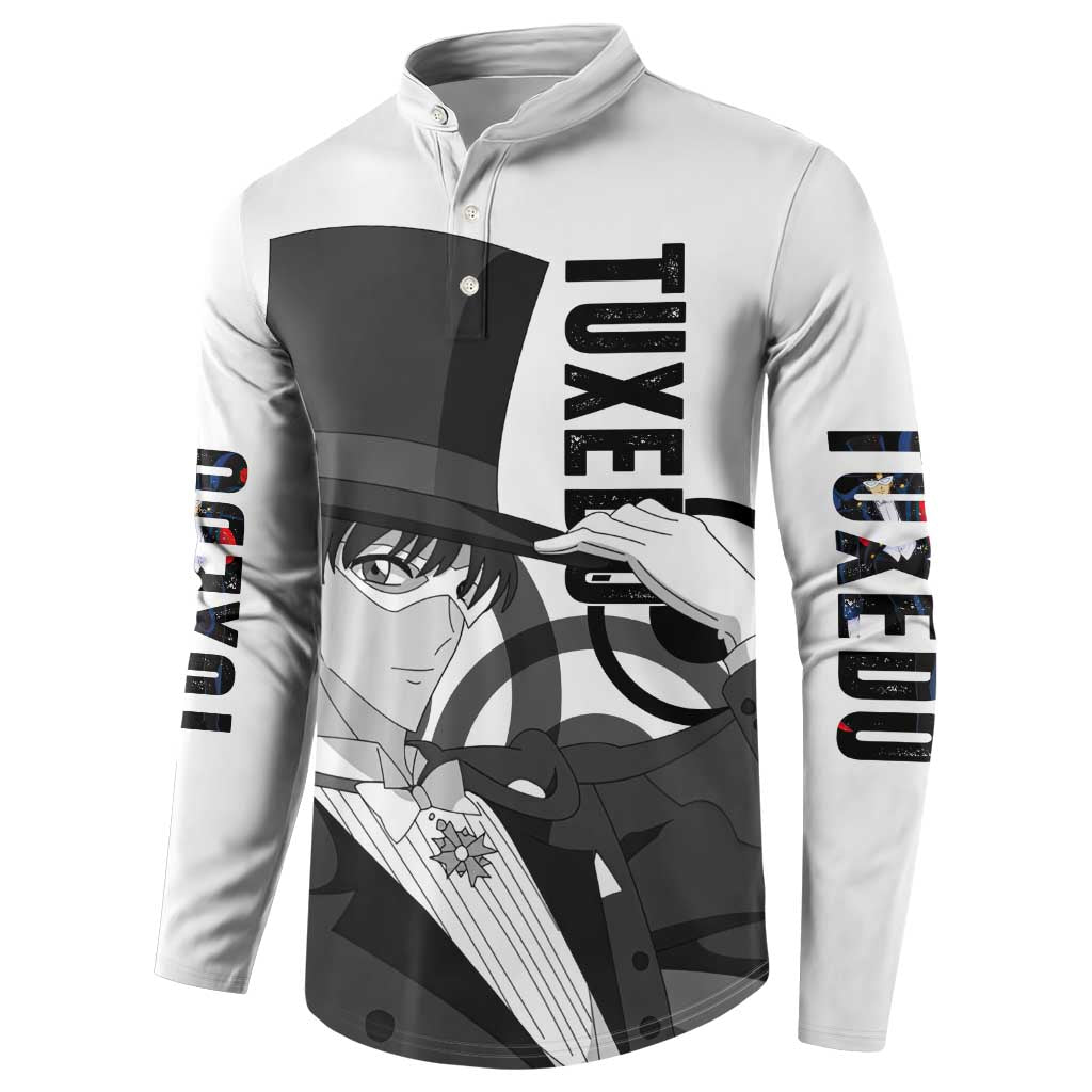 Tuxedo - Sasilor Moon Button Sweatshirt Anime Style