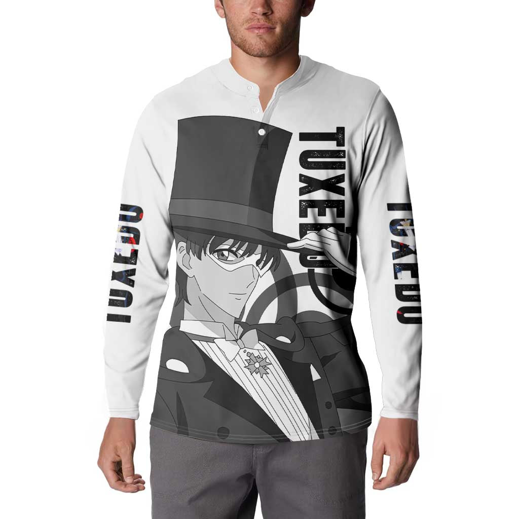 Tuxedo - Sasilor Moon Button Sweatshirt Anime Style