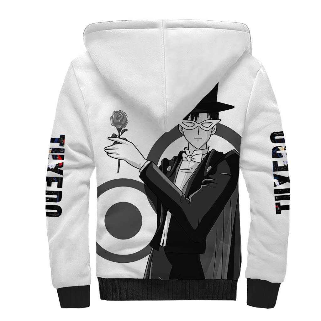 Tuxedo - Sasilor Moon Sherpa Hoodie Anime Style