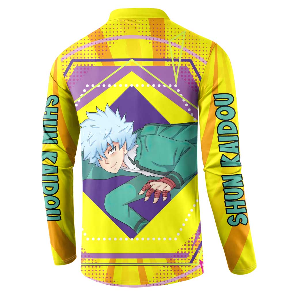 Shun Kaidou - Saiki K Button Sweatshirt Anime Style
