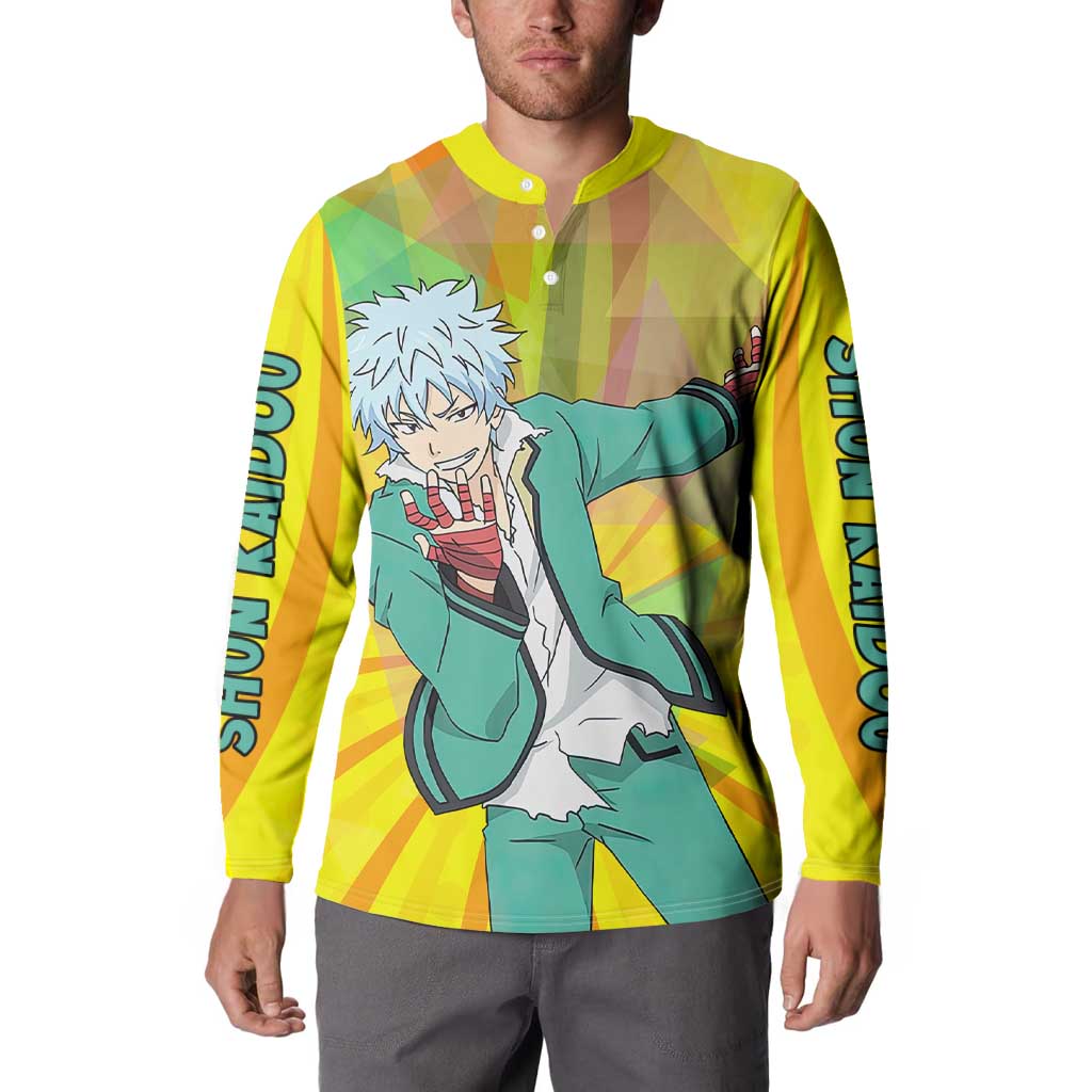 Shun Kaidou - Saiki K Button Sweatshirt Anime Style