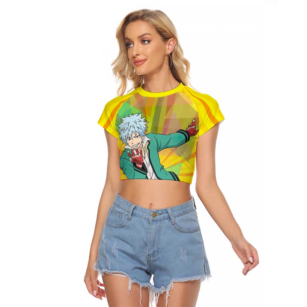 Shun Kaidou - Saiki K Raglan Cropped T Shirt Anime Style