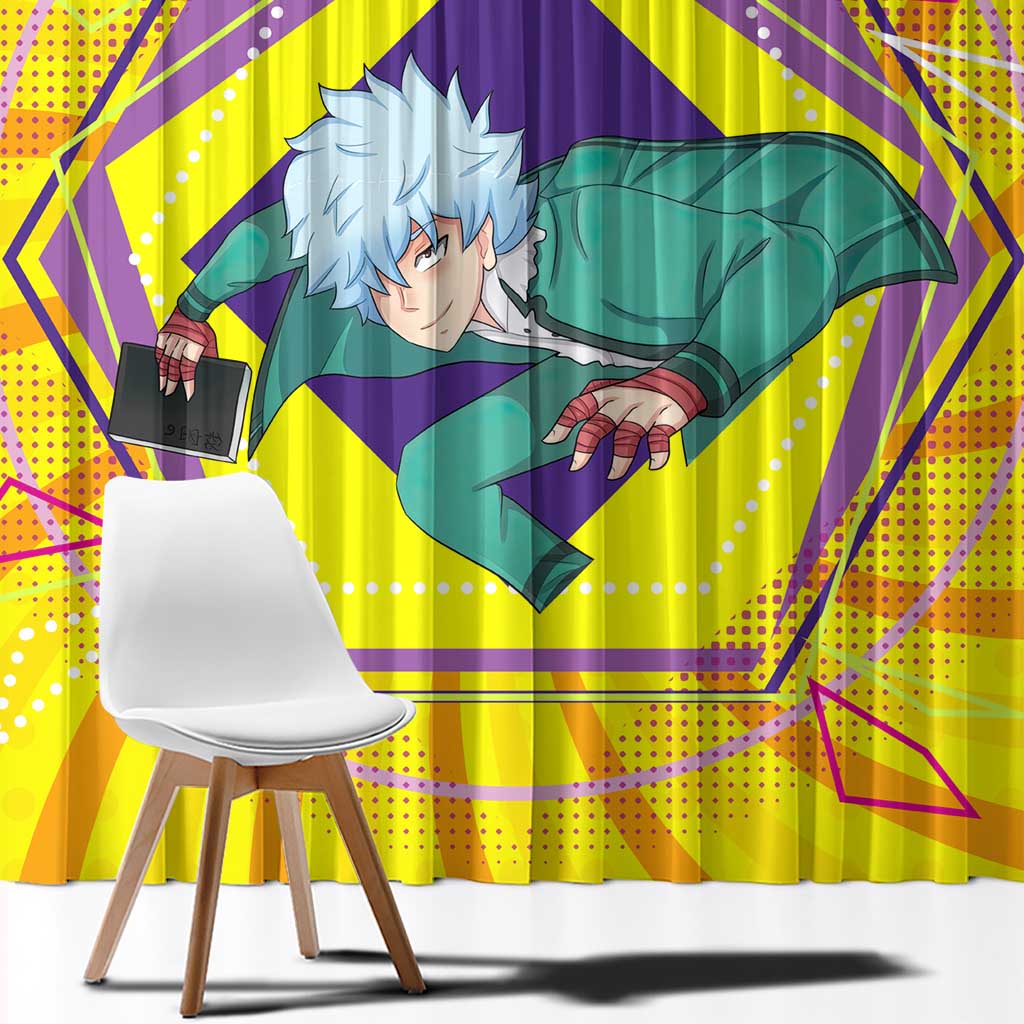 Shun Kaidou - Saiki K Window Curtain Anime Style