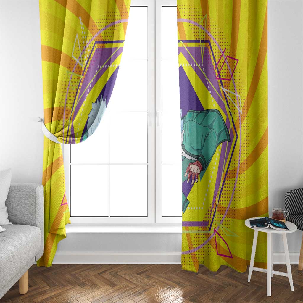 Shun Kaidou - Saiki K Window Curtain Anime Style