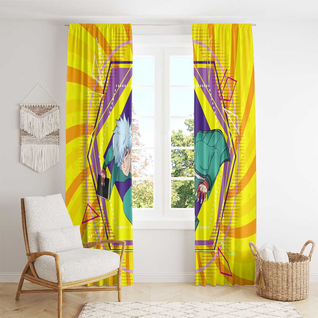 Shun Kaidou - Saiki K Window Curtain Anime Style
