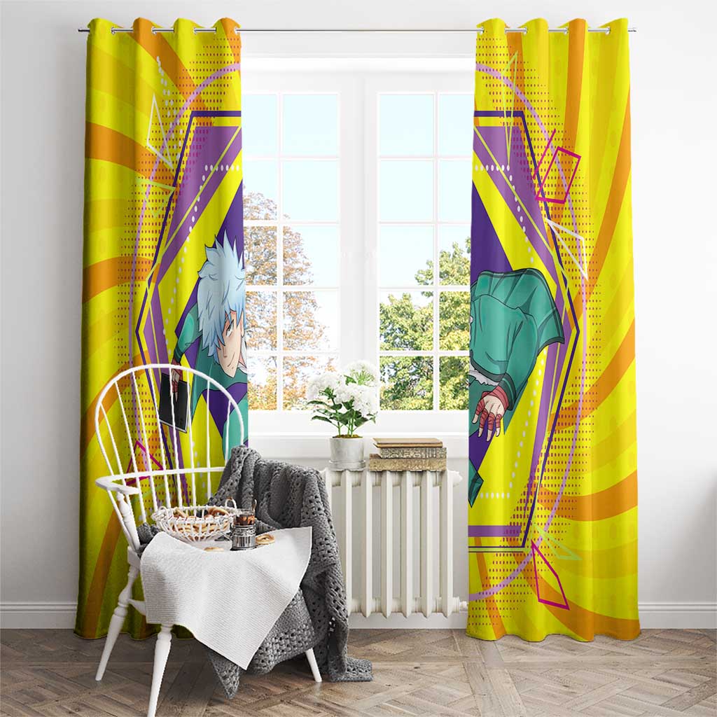 Shun Kaidou - Saiki K Window Curtain Anime Style