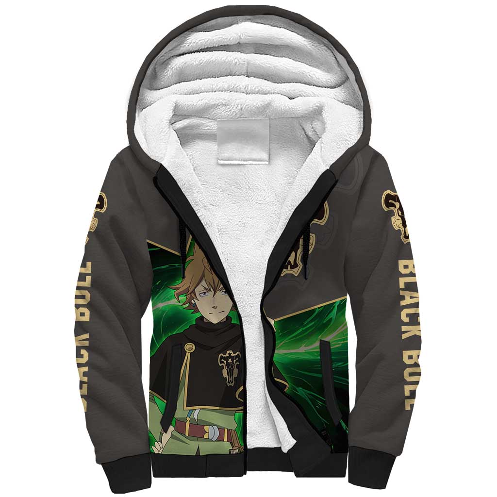 Black Bull Finral Roulacase - Black Clover Sherpa Hoodie Anime Style