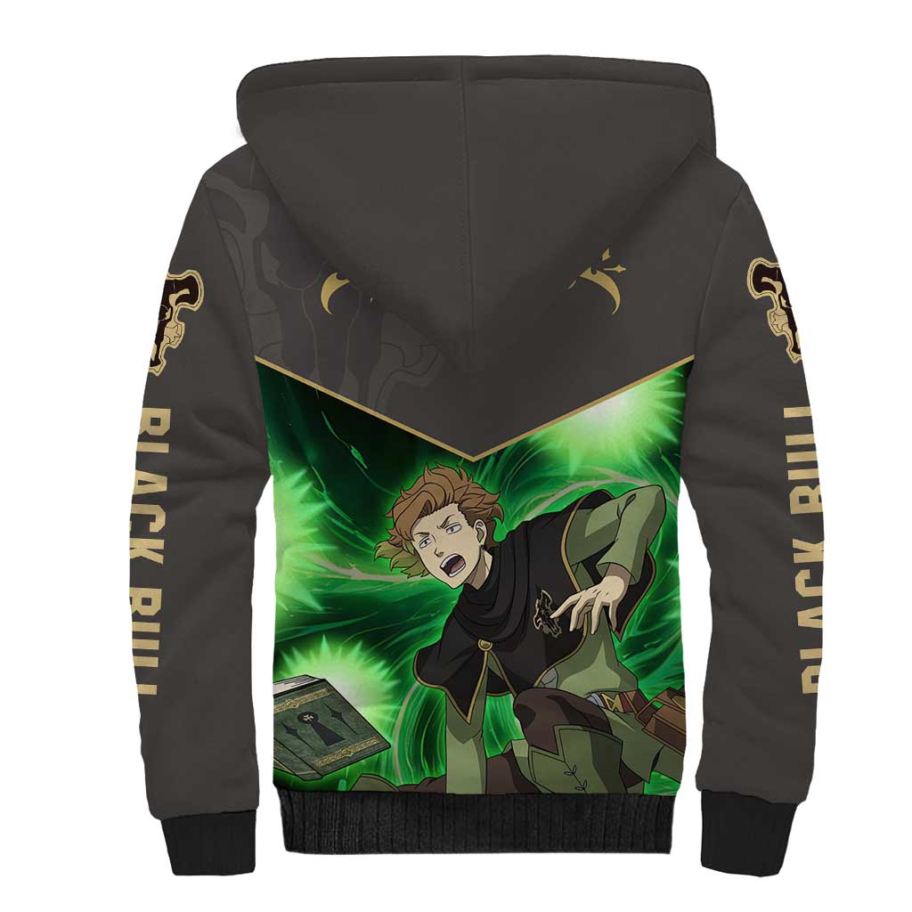 Black Bull Finral Roulacase - Black Clover Sherpa Hoodie Anime Style