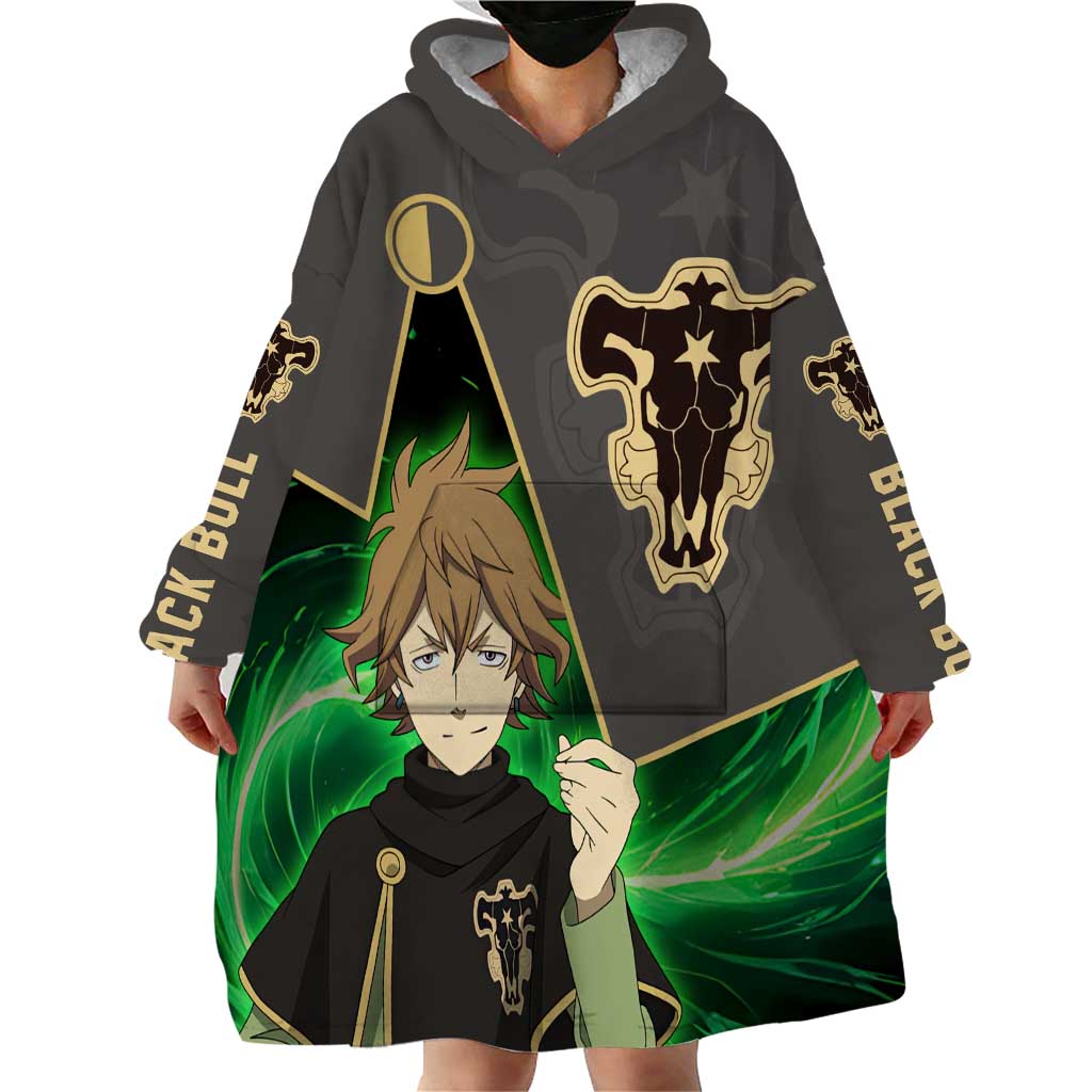 Black Bull Finral Roulacase - Black Clover Wearable Blanket Hoodie Anime Style