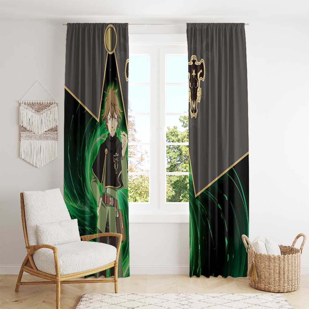 Black Bull Finral Roulacase - Black Clover Window Curtain Anime Style
