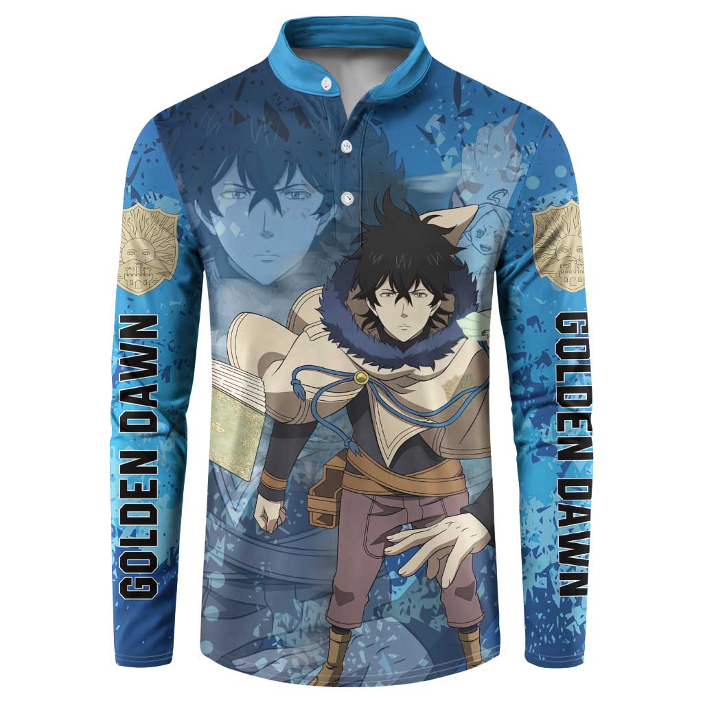 Golden Dawn Yuno - Black Clover M Button Sweatshirt Anime Style