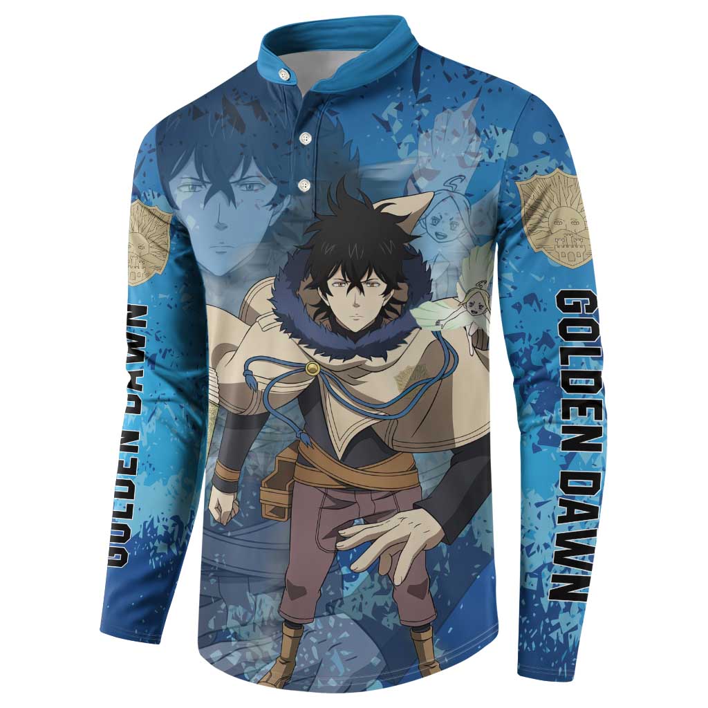Golden Dawn Yuno - Black Clover M Button Sweatshirt Anime Style
