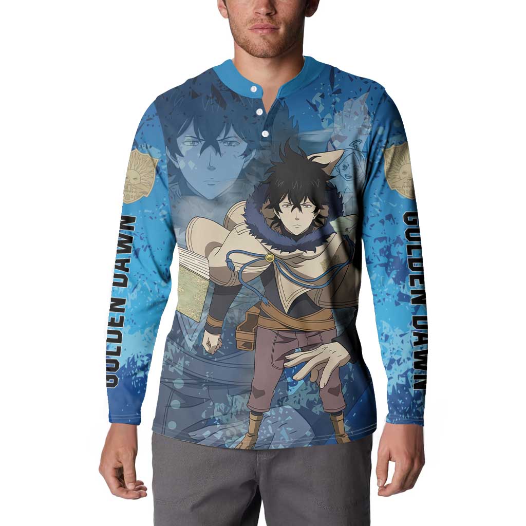 Golden Dawn Yuno - Black Clover M Button Sweatshirt Anime Style
