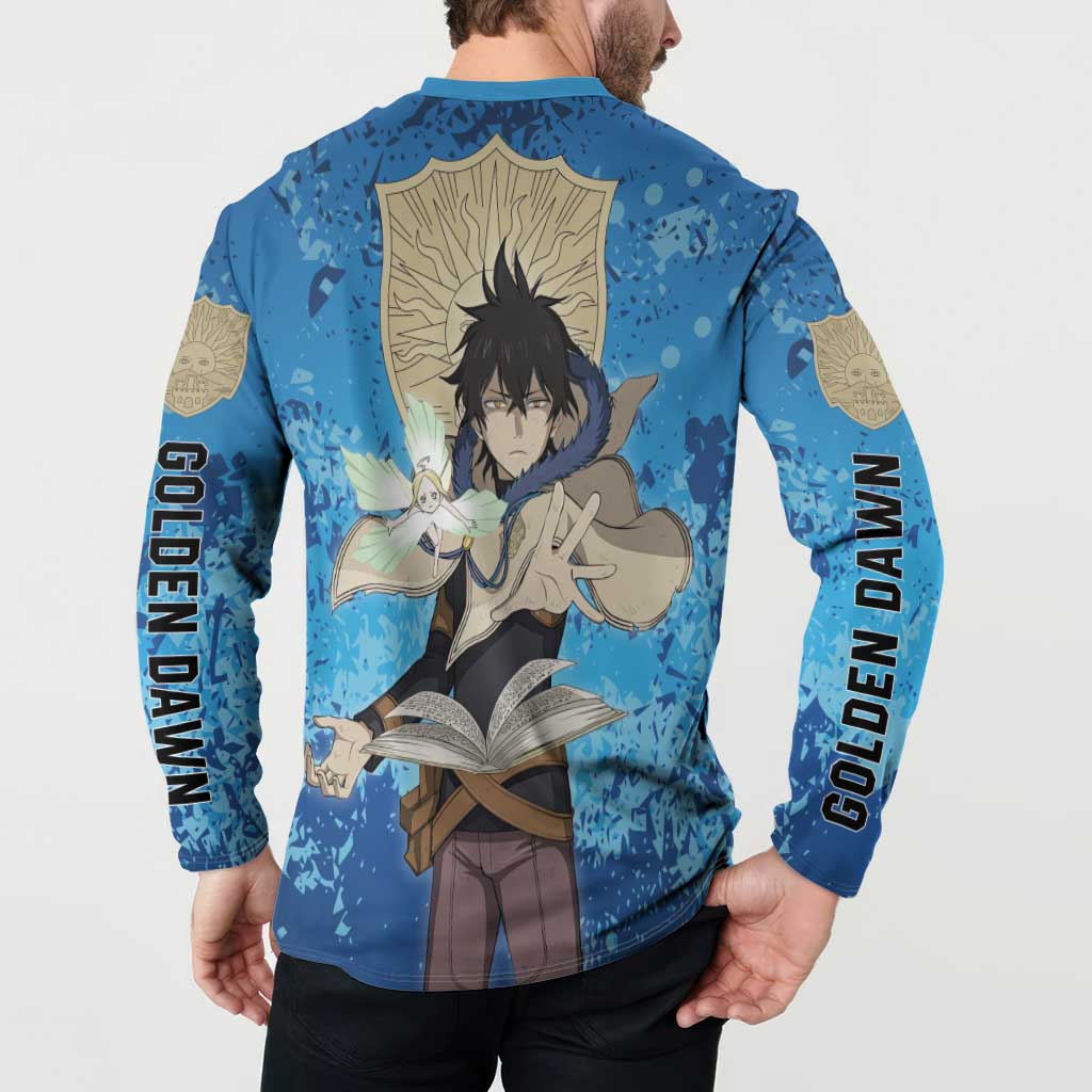 Golden Dawn Yuno - Black Clover M Button Sweatshirt Anime Style