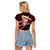 Yuno Gasai - Future Diary Raglan Cropped T Shirt Anime Style