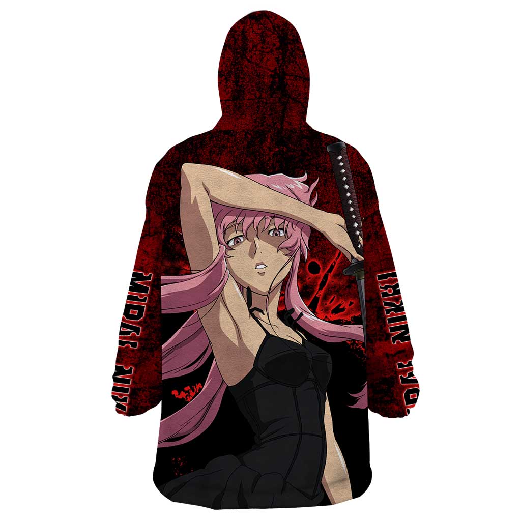 Yuno Gasai - Future Diary Wearable Blanket Hoodie Anime Style