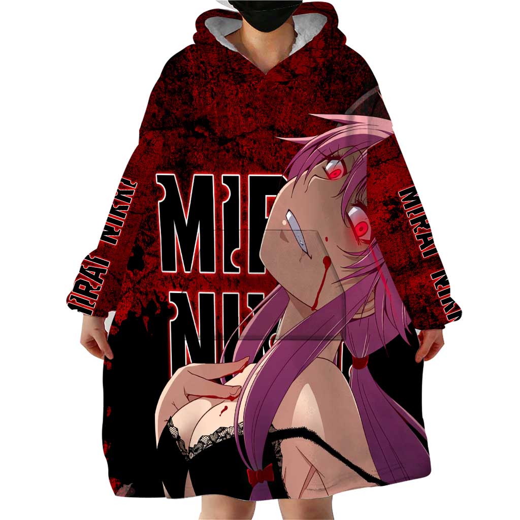 Yuno Gasai - Future Diary Wearable Blanket Hoodie Anime Style