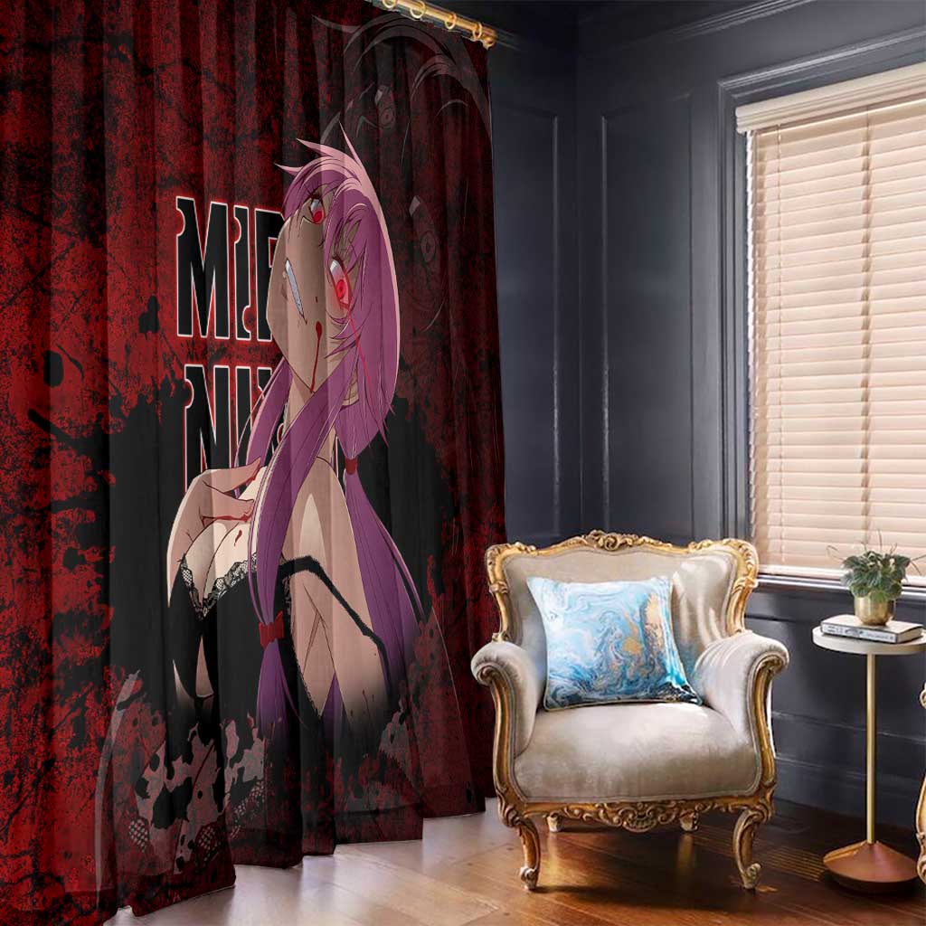 Yuno Gasai - Future Diary Window Curtain Anime Style