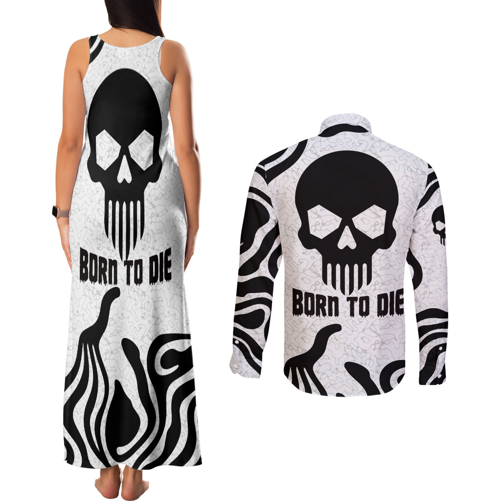 skull-couples-matching-tank-maxi-dress-and-long-sleeve-button-shirts-born-to-die