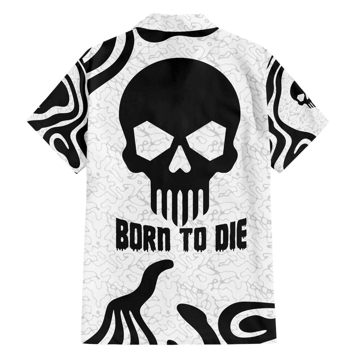 skull-family-matching-short-sleeve-bodycon-dress-and-hawaiian-shirt-born-to-die