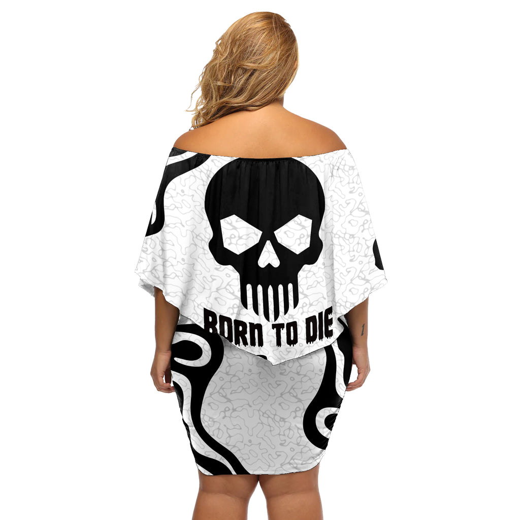skull-off-shoulder-short-dress-born-to-die