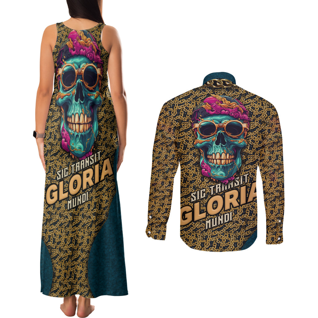skull-gang-couples-matching-tank-maxi-dress-and-long-sleeve-button-shirts-sic-transit-gloria-mundi