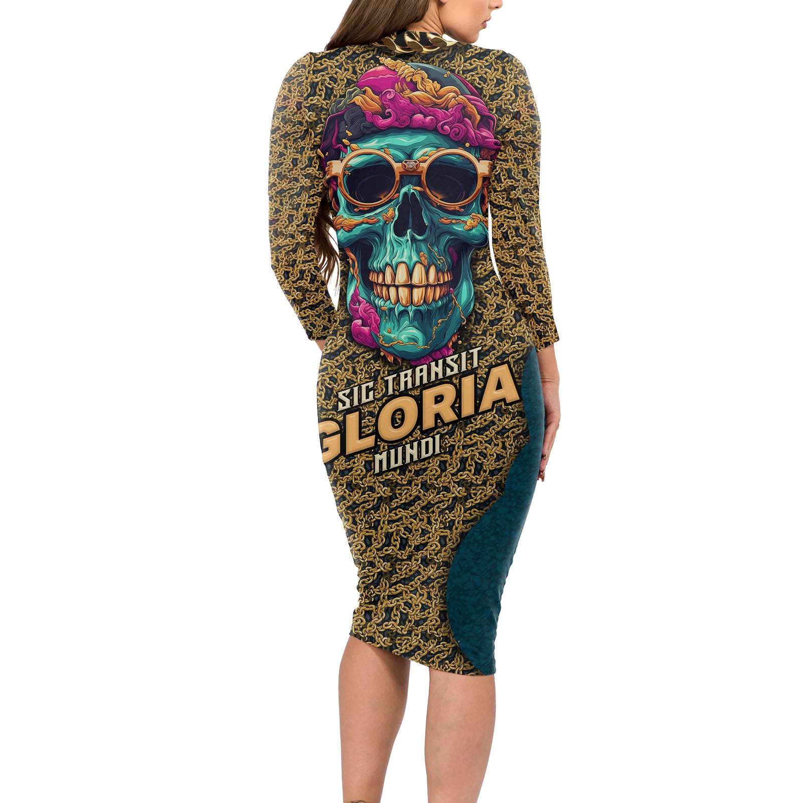 skull-gang-long-sleeve-bodycon-dress-sic-transit-gloria-mundi