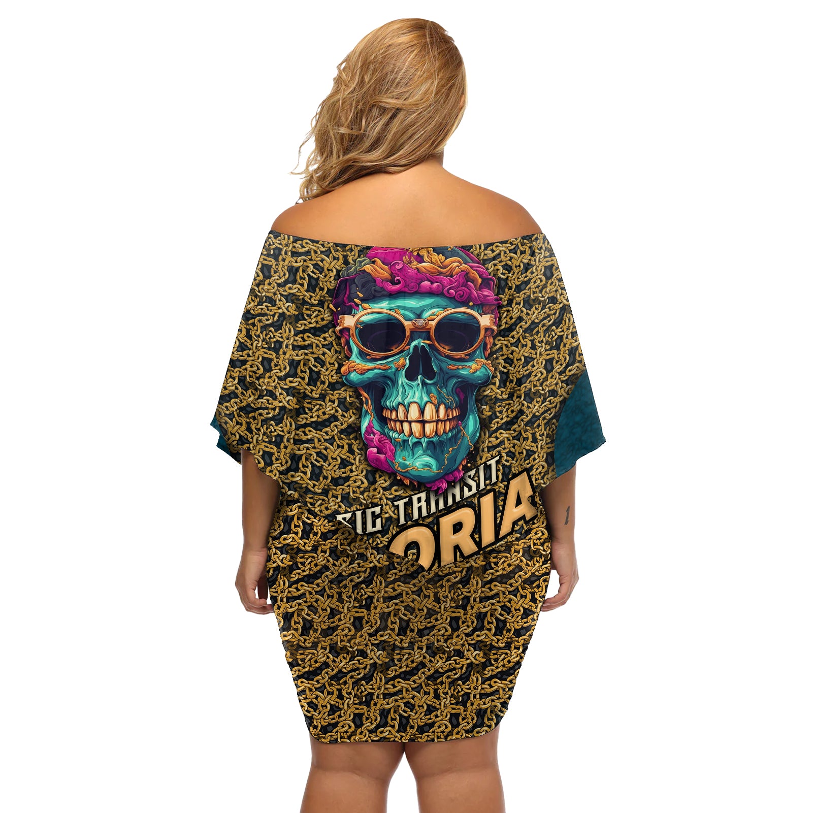 skull-gang-off-shoulder-short-dress-sic-transit-gloria-mundi
