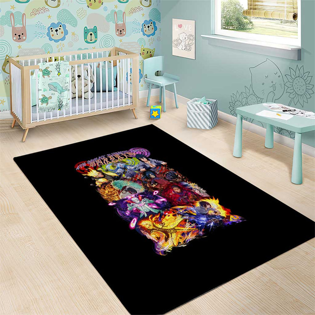4th Great Shinobi War Naruto Shippuden Area Rug Japan Anime Style